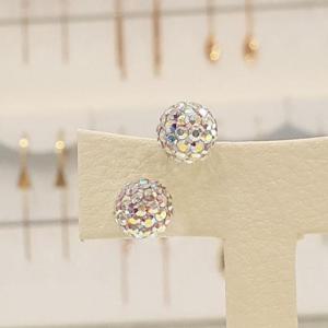 볼라레 세이브존01 무지개미러볼 써지컬스틸귀걸이 8mm SSE252