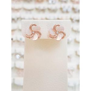 볼라레 세이브존01 회오리 자개 꽃 귀걸이 spe988