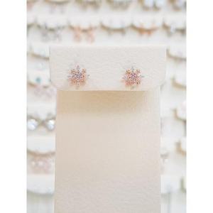 볼라레 세이브존01 눈꽃 큐빅 피어싱 귀걸이 ssp682