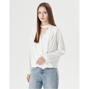 [GGPX]클래식 타이넥 핀턱 여성 긴팔 블라우스 (GOCBA021D)