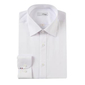 [에스티듀퐁(셔츠)]24FW 화이트 TR스판 주머니없는 일반핏 와이셔츠룩 SE4FM11LS103SWH