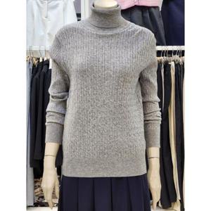 SOUP 세이브존07 여성 꽈배기 목폴라 니트 SAALK92