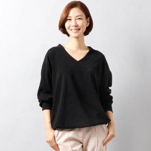 빅사이즈브이넥티 3125L409 골지브이니트티 WW