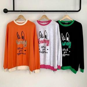 빅사이즈캐릭터티 S688L409 토끼귀나염면맨투맨 MA