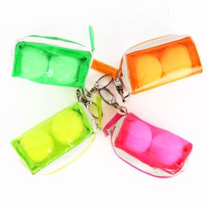 [제이투엠골프]SSAZI 네온 투명 골프공 2구 볼주머니