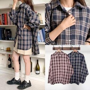 위쉬몰 RD 그리드박스루즈체크남방(S787H409) 빅사이즈