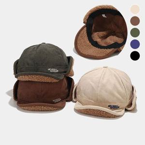 방한모 양털모자 코듀로이 숏챙모자 캐주얼 귀달이