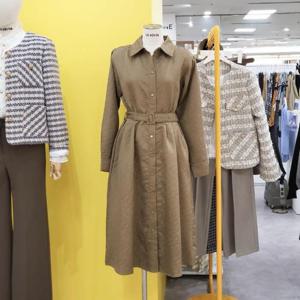 르피타 DP01 퀼팅 플레어 원피스 L244UOPA03