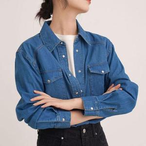 [잇백잇슈] 데일리데님셔츠 깔끔핏 봄가을 빈티지