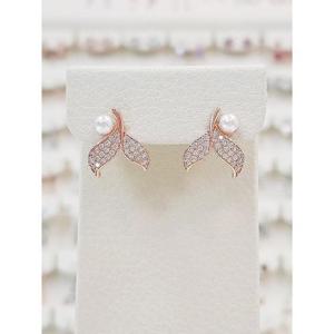 볼라레 세이브존01 고래꼬리 큐빅 은침 귀걸이 spe1216