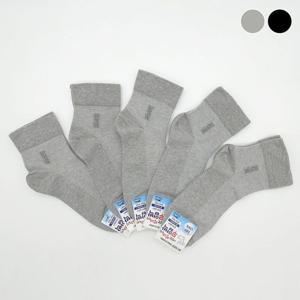 남성 메쉬 무압박 중목양말 5켤레묶음 ELY-2071