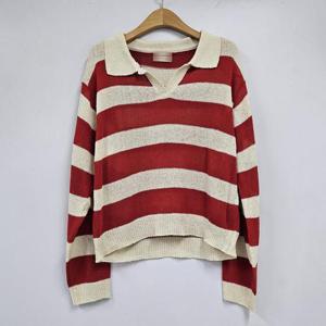 아이우먼 베이직오픈카라줄지니트 RMS831M410 빅사이즈