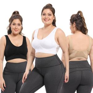 왕편한 빅사이즈 노와이어 중앙셔링 심리스 빅브라