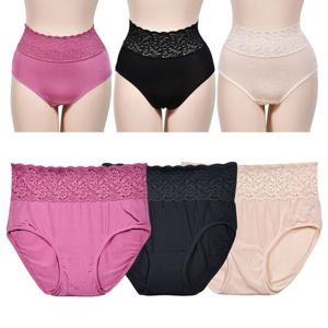 하이웨스트 인견 레이스 엄마팬티 복부 맥시 삼각팬티