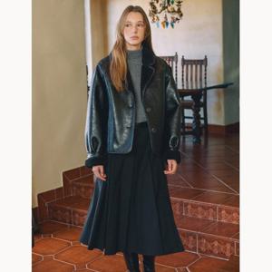 [올리브데올리브]플리츠 롱 스커트 (OW4WS977)