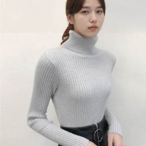 [리빌모아]여자 포근 도톰 기본 목폴라 골지 티 LDW-TSA-SSIS622