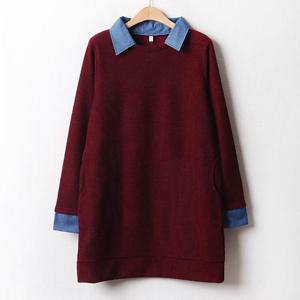 아이우먼 심플사카리바롱니트 MNB716M410 빅사이즈