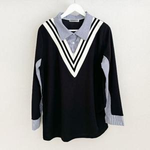 아이우먼 딥브이요꼬셔츠카라티 BSS704M410 빅사이즈