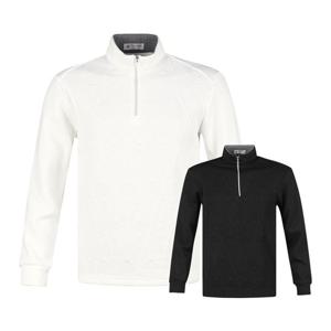 럭스골프 남성 반집업 퀼트 패턴 긴팔 골프셔츠 AE4A413