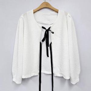 아이우먼 우먼스리본미니가디건 IRS639M410 빅사이즈