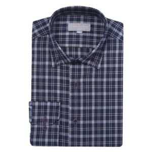 [카운테스마라(셔츠)]CDHS4C2362N0 체크 패턴 압축 기모 슬림핏 남방