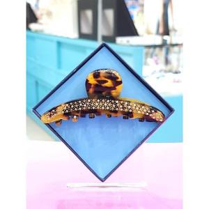 로뎀 세이브존05 프랑스 스와로브스키 슬림 중 집게핀(진브라운호피) RDD24030036