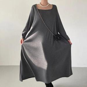 아이우먼 사각넥기모스판원피스 RAQ123M411 빅사이즈