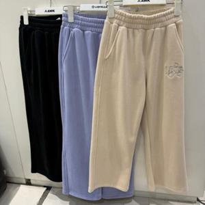 에어워크주니어-메종피치 CB01 골지벨루아 본딩 와이드팬츠 M248G3576B