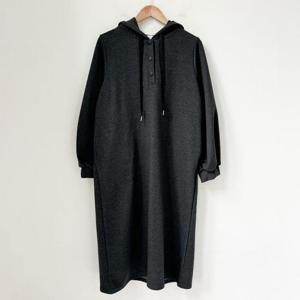 아이우먼 무지후드버튼롱원피스 SMT195M411 빅사이즈