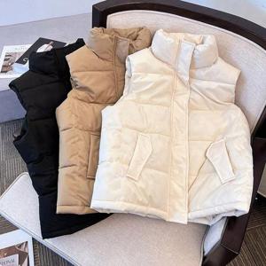 빅사이즈패딩조끼 R293L411 라이트하이넥패딩조끼 DK