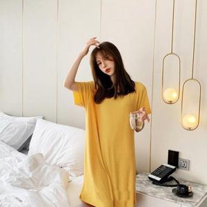 [에스이엔몰] 여성 여름 시원한 얇은 파스텔 원피스