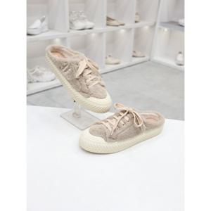 [코디엘루]CDSP31267-1 여성 캐주얼 퍼안감 털 뮬 블로퍼 스니커