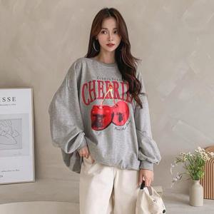 아이우먼 체리빅나염루즈맨투맨 MAS809M411 빅사이즈