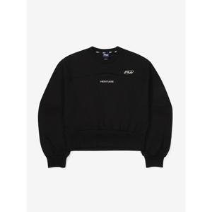 [휠라(프리미엄)](SM) 자수 면혼방스트레치 컷아웃 맨투맨(FS2POF3154F_BLK)