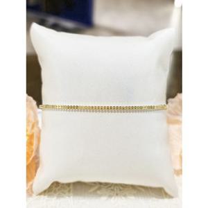 미니골드 14K 볼각 체인 팔찌1.5mm BFES4001