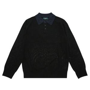 [카운테스마라(셔츠)]울혼방 카라배색 폴로니트(B) CSTW3B1110K0