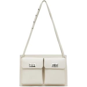 25 FW BY FAR 여성 화이트 빌리 숄더백 242289F048025