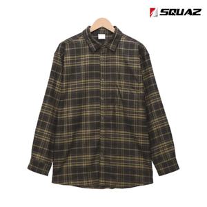 [스콰즈]스콰즈 남성 레이어드 셔츠 기모 체크남방 SAND011