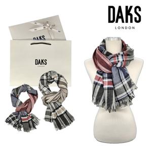 [닥스(스카프)]체크패턴 울혼방 롱 스카프 FKS060