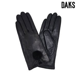 [닥스(장갑)]밍크 방울포인트 여성가죽장갑GBO255O