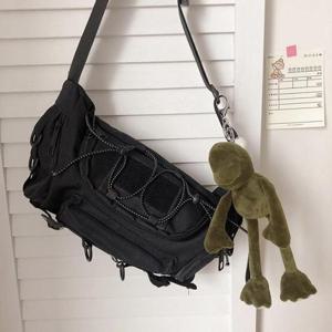 [프롬슈] 스트링끈 포인트 멀티 크로스 포켓백