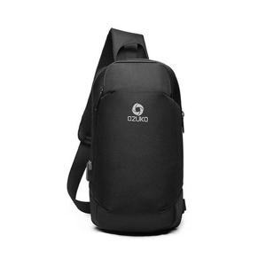 [프롬슈] 스포티 양방향 크로스 USB슬링백 웨이스트백