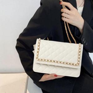 [프롬슈] 여성 사각 플랩 체인 크로스백 퀼팅백 가방