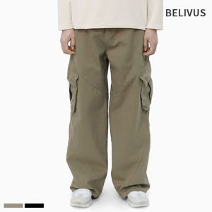 [빌리버스]빌리버스 남성 카고팬츠 코튼 절개 워싱 팬츠 BVCP002