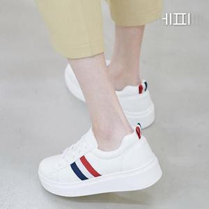 [에피소드블랑] 20대 30대 여자 데일리 라인 스니커즈 4cm