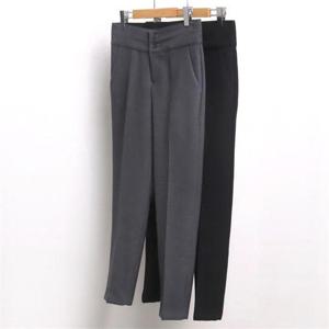 빅사이즈사랑해요 7434L012 투 버튼 기모 슬랙스 MD