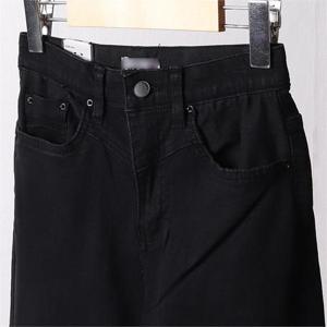 히든 밴딩 블랙 배기 데님 210F122S 빅사이즈 여성