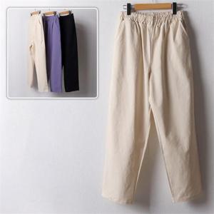 [SidMarket] 바이오코튼밴딩통팬츠 21D218B 빅사이즈 여성