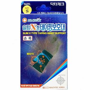 닥터체크 슬림 X형 테이핑 손목보호대(좌우겸용 1P) S-소형(630444)