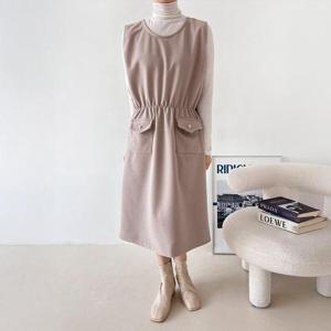 아이우먼 샤락라운드민소매원피스 BST391M412 빅사이즈